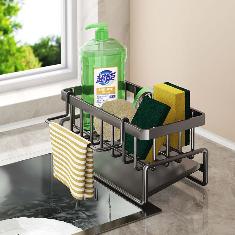 Multi Functional Countertop Household Kitchen Thickened Storage Rack Sponge Rack