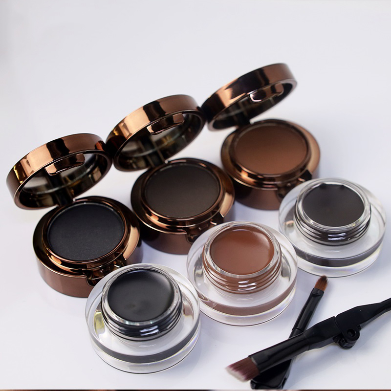 High Pigment Lasting Tinted 3D Eye Brow Enhancers 2-in-1 Eyebrow Powder Eyeliner