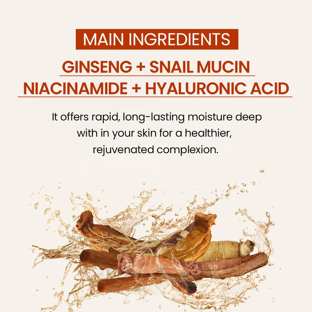 Ginseng Roots Moisturizing Brightening Anti Aging Face Essence Toner