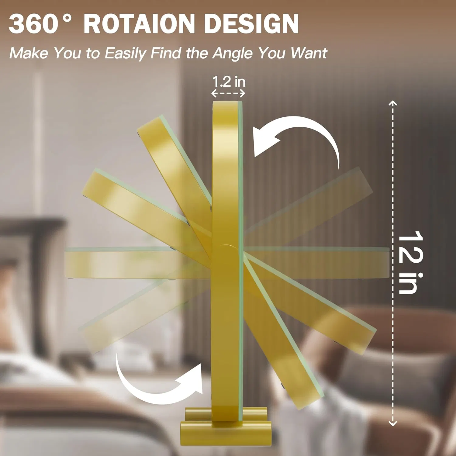 Home Decoration Bathroom Furniture LED Light Glass Cosmetic Mirror