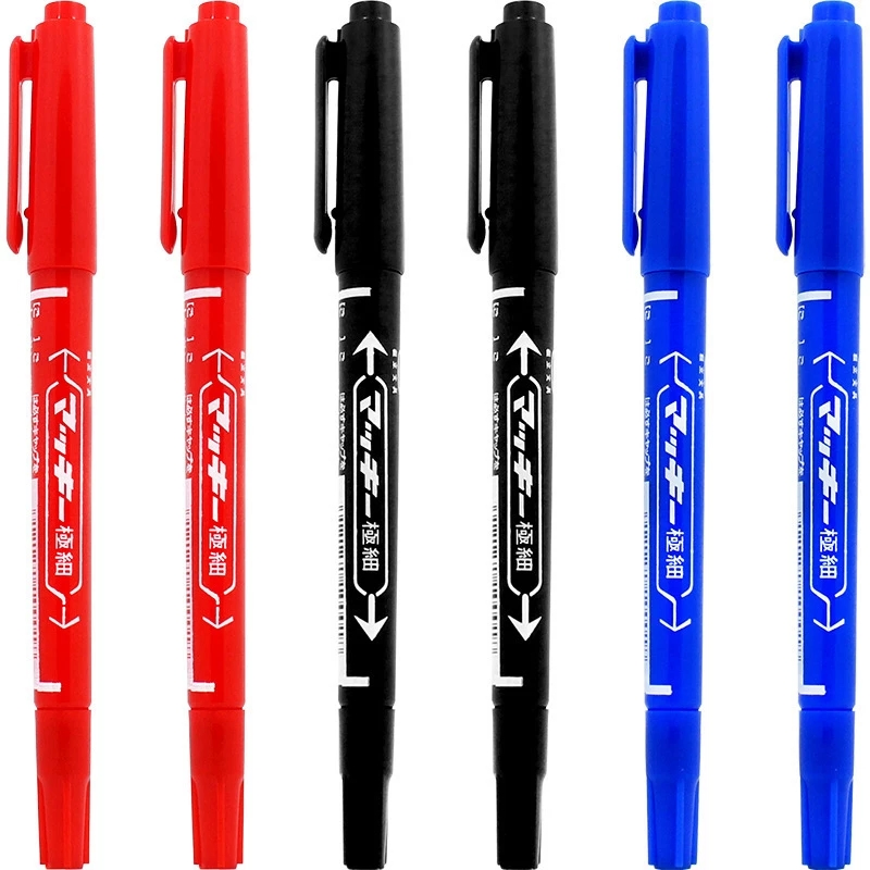 Waterproof Doublehead Skin Marker Pen Scribe 0.5mm Permanent Tattoo Supplies Good Ink Thin Nib Crude Nib Tattoo Accessories