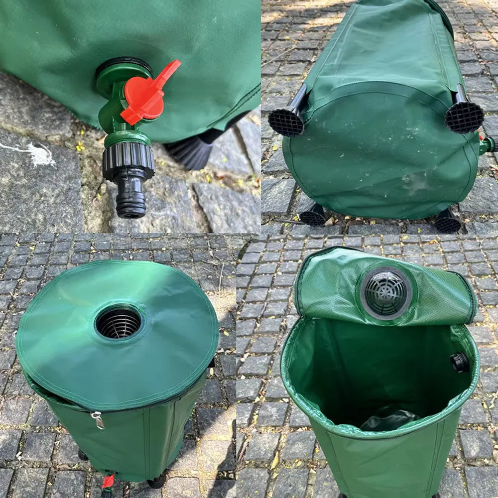 Easy Assemble Collapsible Outdoor Rainwater Collection Bucket for Window and Door Washing