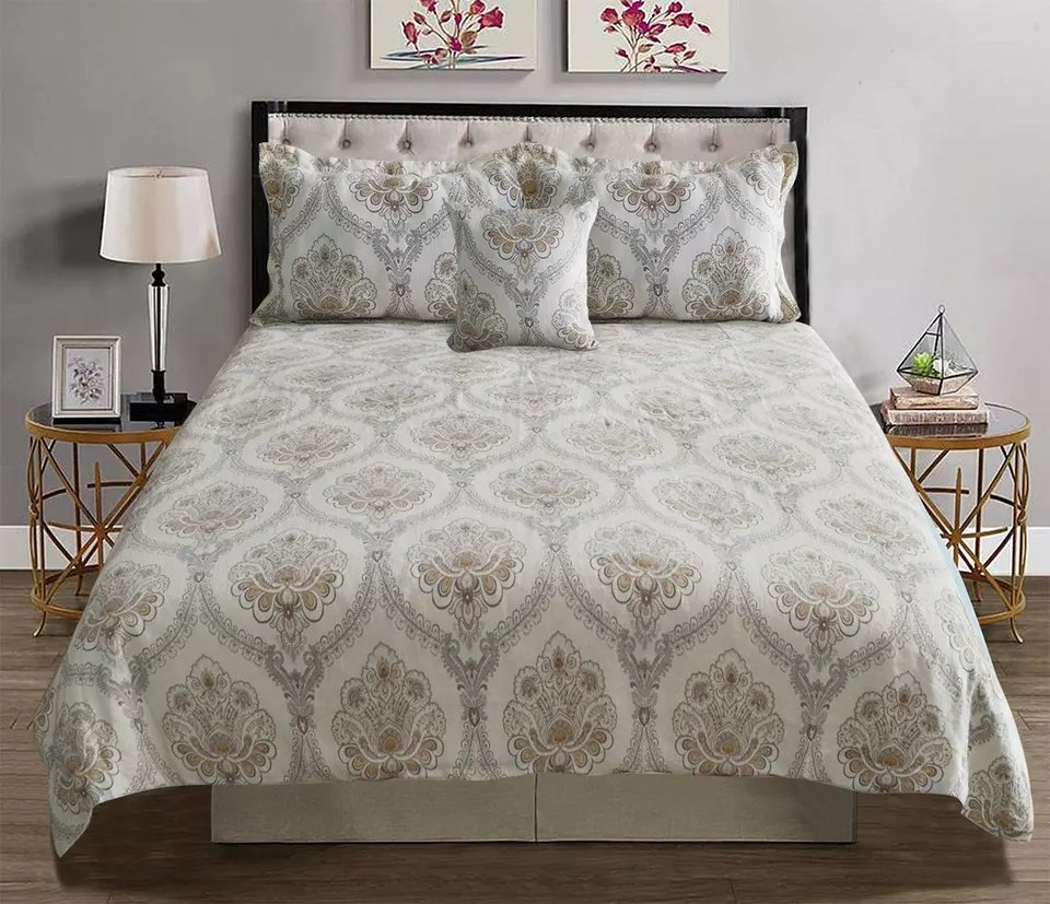 Solid Color Embroidery Bed Cover 3 PCS Bedding Set 100% Cotton Hotel Quilts Manufacturers