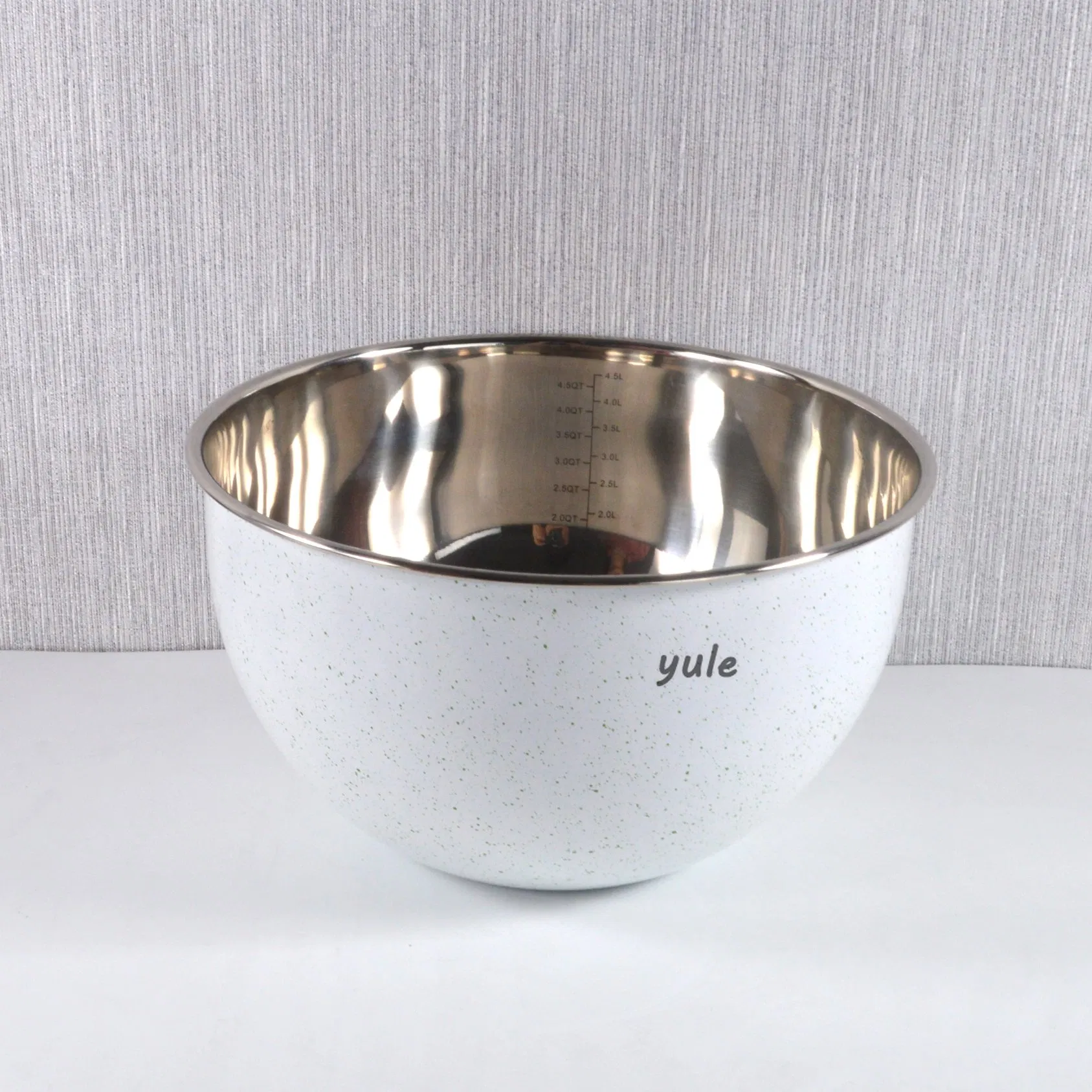 Chaozhou City 5PCS Storage Fruit Food Serving Bowl Stackabled Colorful Coating Egg Beating Bowl Stainless Steel Mixing Bowl