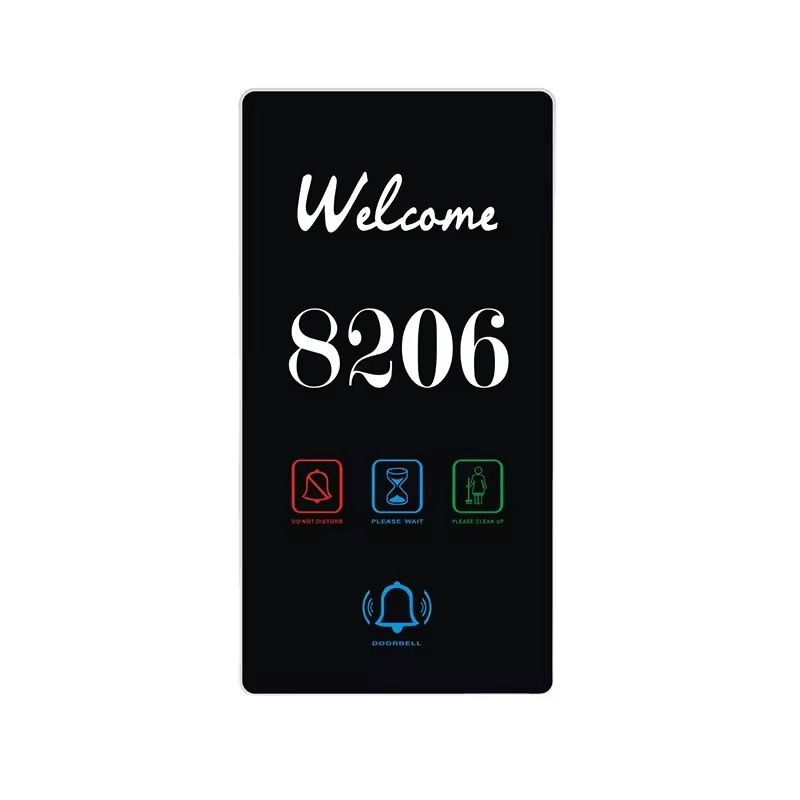 Hotel Doorplate Dnd System with Customizable Hotel Logo and Language LCD Do Not Disturb Sign Factory Price Doorplate Hotel Touch Switch