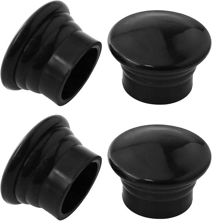 Classic Plastic Curtain Rod End Caps Fence Finials Ornament Drapery Finials Rose Gold Curtain Rod Finials