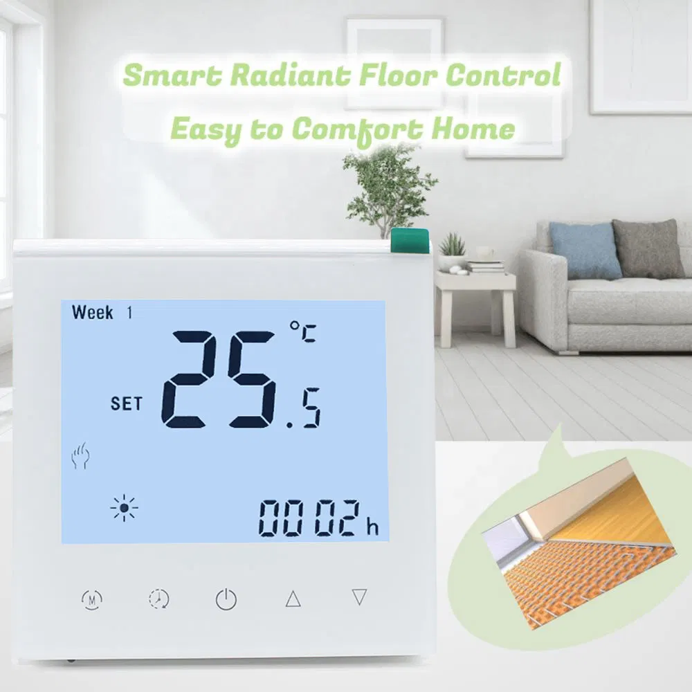 LCD Display Gas Boiler Heating Thermostat for Home