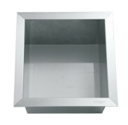 Мусорное ведро с педалью из нержавеющей стали 430, 3л