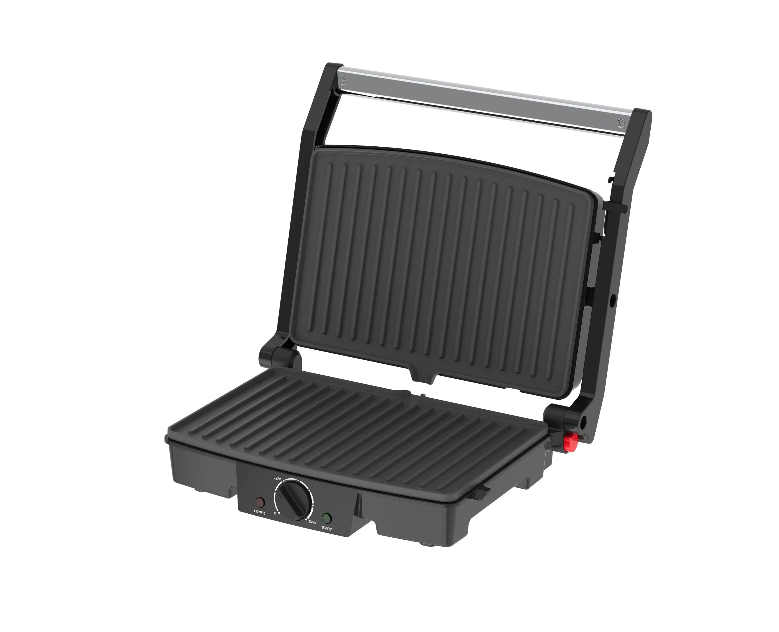 Panini Press, Electric Sandwich Press Grill, Open 180 Degrees, Perfect for Grilling Sandwich, Steak, Burger, Adjustable Temperature Control, Non Stick Coating