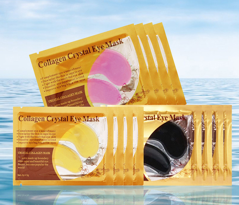 Wholesale Amazon Hot Selling Repairing Eye Problems Moisturing Golden Collagen Sleeping Eye Patch Mask for Dropshipping
