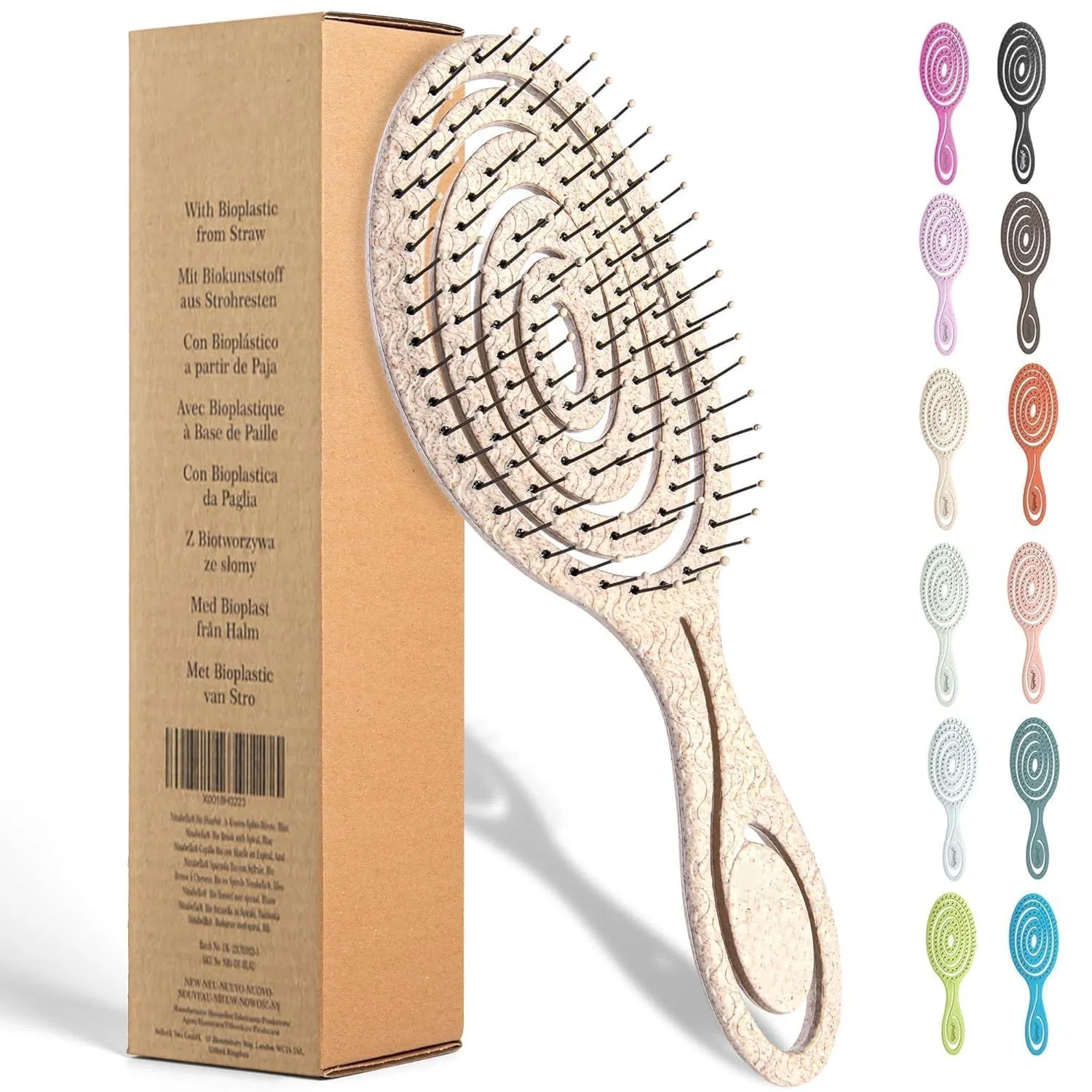 Hot Sale Custom Logo Detangling Hair Brush Wet Hair Brush with fashion Hair Brush for Women