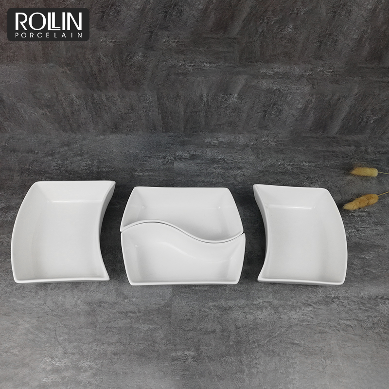 New Arrival Special Design 4 in 1 Dessert Divided Plate