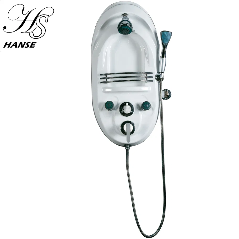 Oval Shaped with Mini Fence Household Hotel Bathroom Use Shower Panel Wall