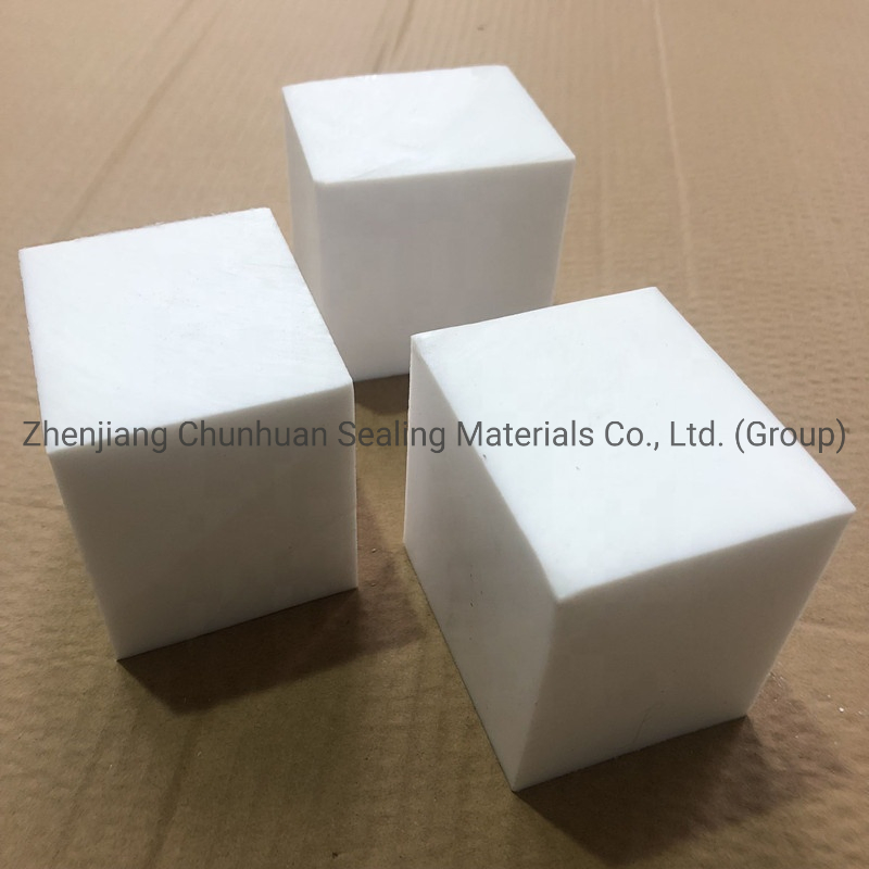White Virgin Molded PTFE Block Sheet for Industrial Applications with 50-80mm Thickness