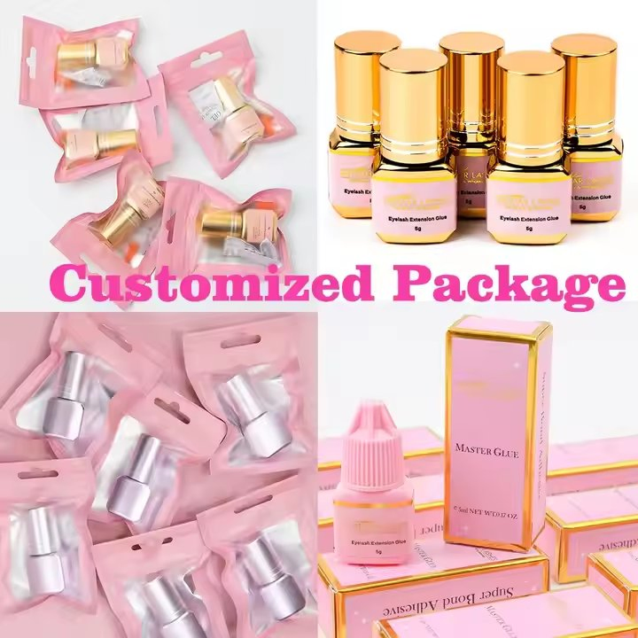 High Quality Waterproof Extension Eyelash Glue 0.3 0.5 1s Adhesive Low Humidity 7-8 Weeks Long Lasting Super Private Label Free
