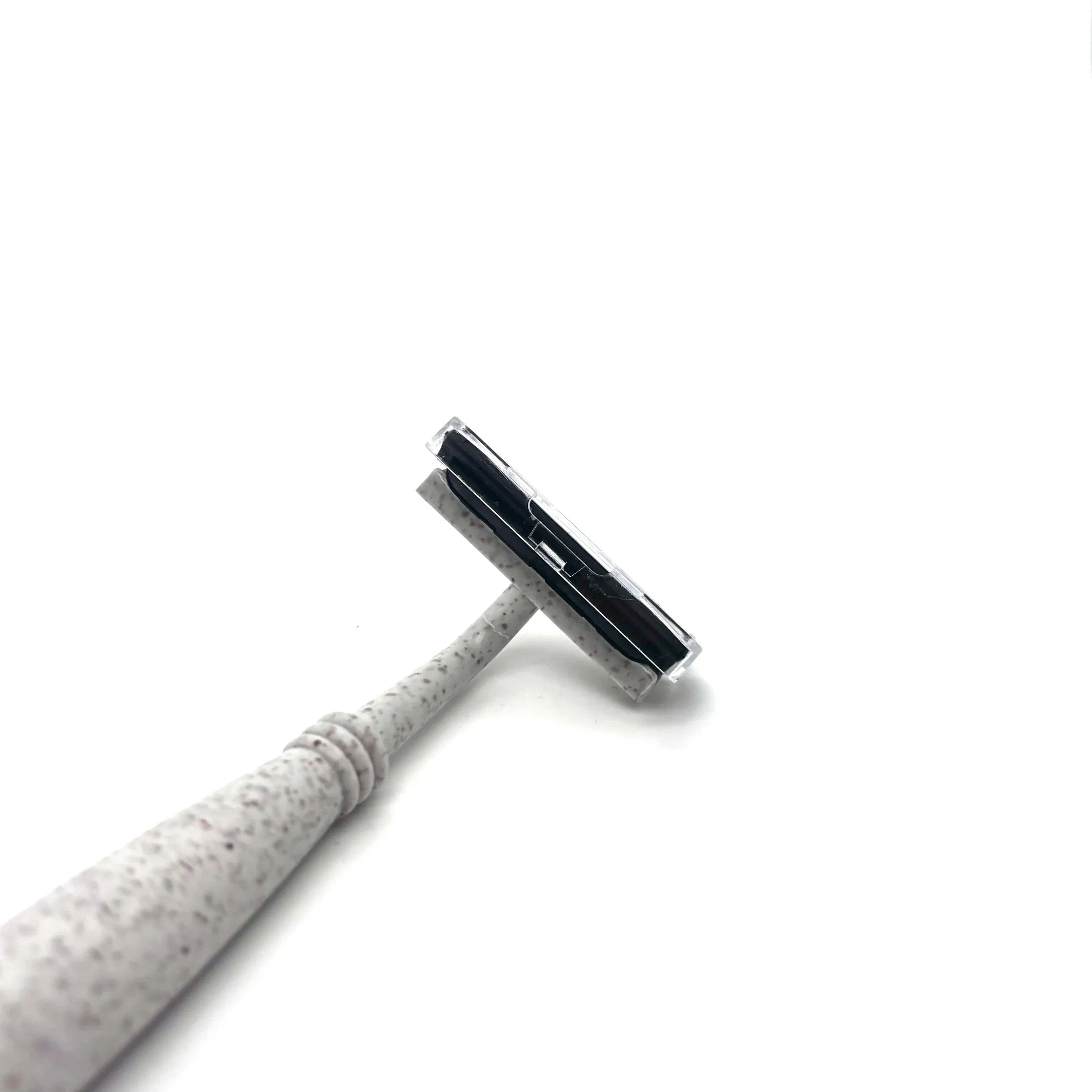 Disposable Eco-Friendly 3-Layer Stainless Steel White Straw Razor 06