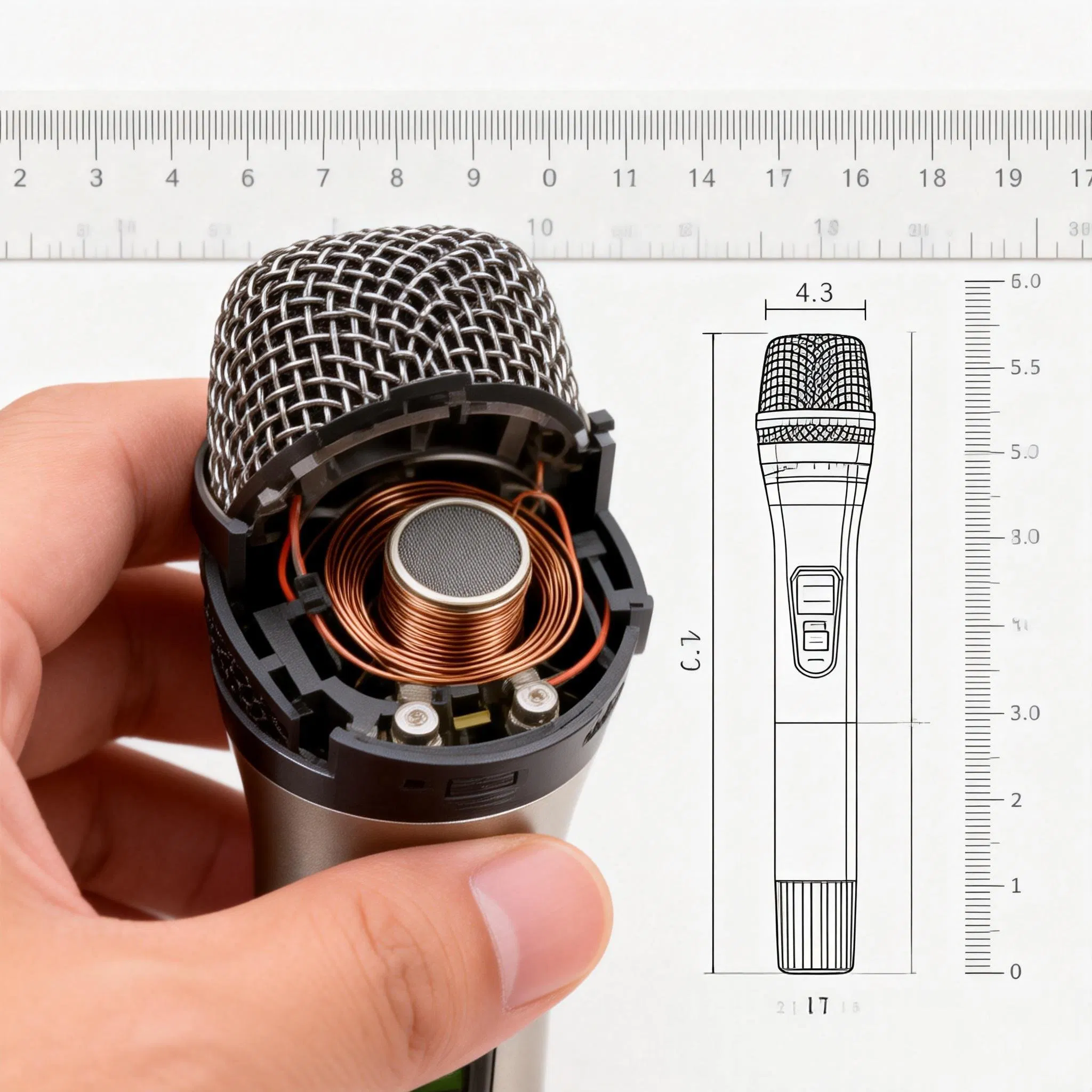 Intelligent Dual-Channel UHF Infrared Synchronized Low-Latency High-Stability Anti-Interference Professional Wireless Microphone Audio Transmission System