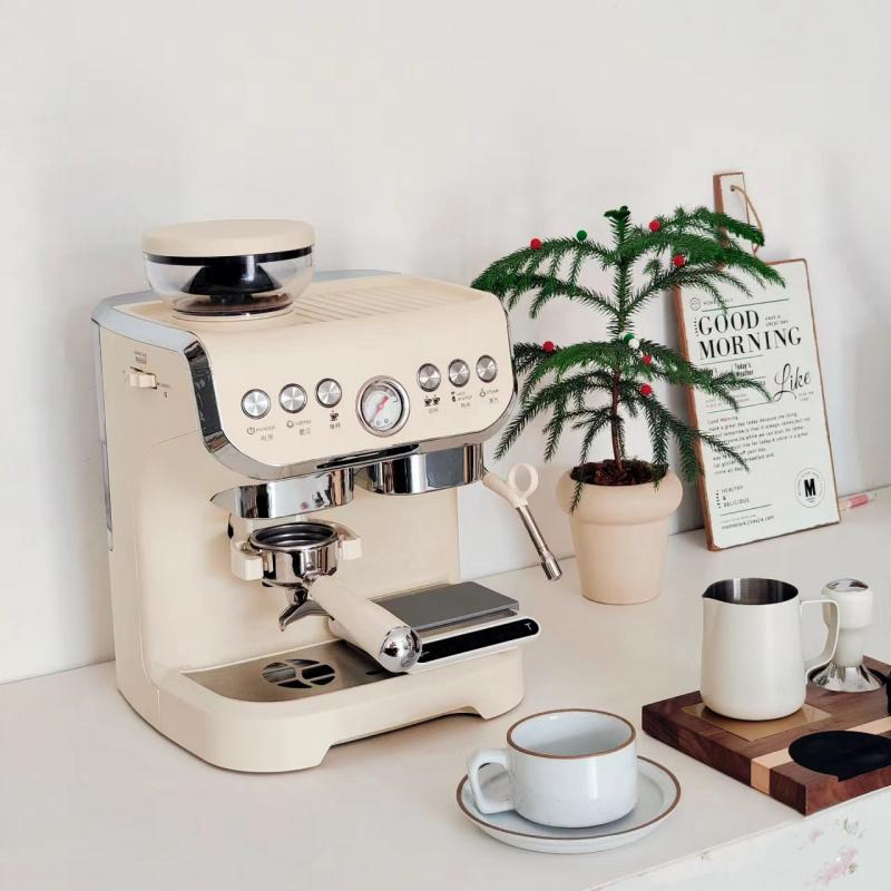 Super Automatic Commercial Italian Espresso Coffee Machine with Grinder Espresso Machine with Milk Frother