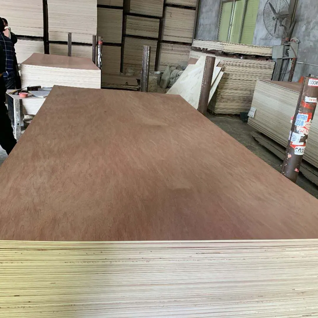 E1e2 3mm--8mm /Door Skin Okoume Bintangor Birch Sapeli Teak Maple Wood Veneer Commercial Plywood /Mahogany Plywood for Furniture/ Decoration