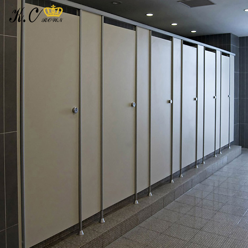 Environmentally Friendly Decorative High-Pressure Laminate Sheet Airport Washroom Toilet Cubicle Partitions