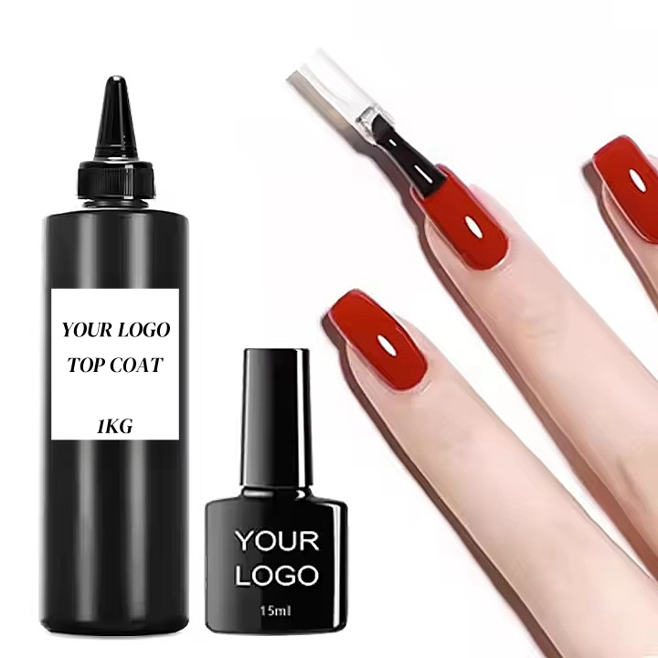 Glossy Long Lasting No Wipe 1kg Diamondl Top Coat UV Gel Polish