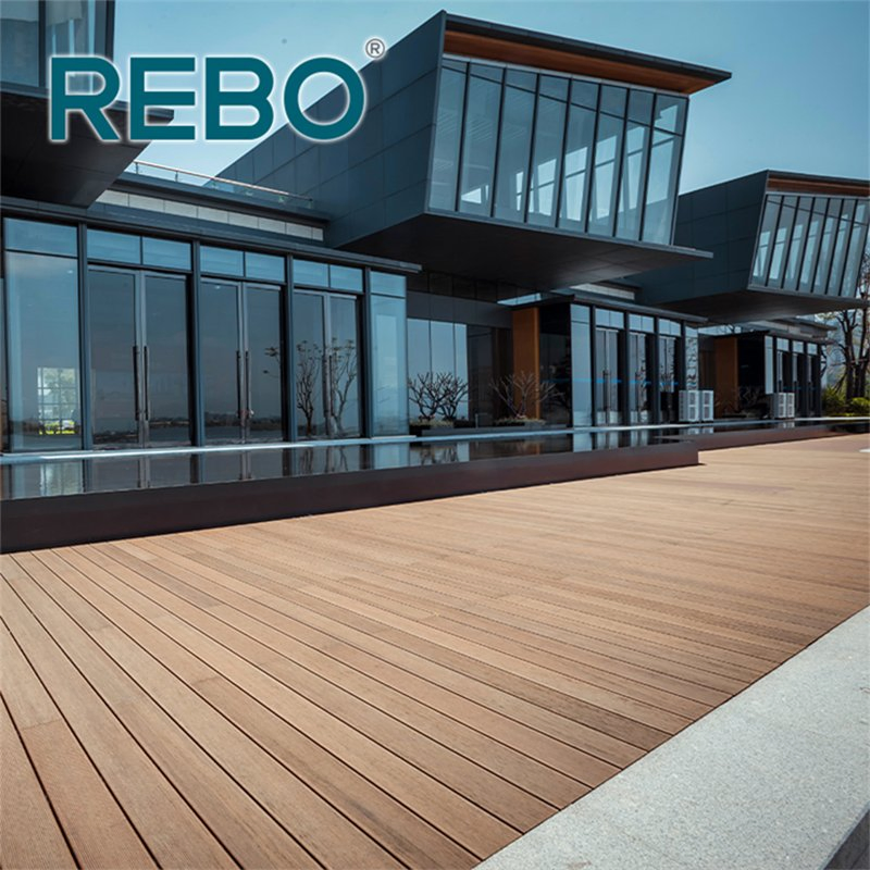 Outdoor Swimming Pool Patio Bamboo Composite Decking Floor