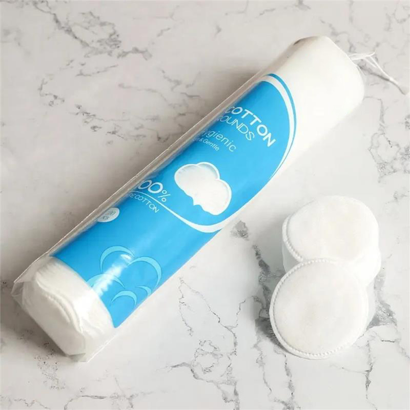 Pure Cotton Pad Double Effect with Pinhole Lock Edge for Makeup