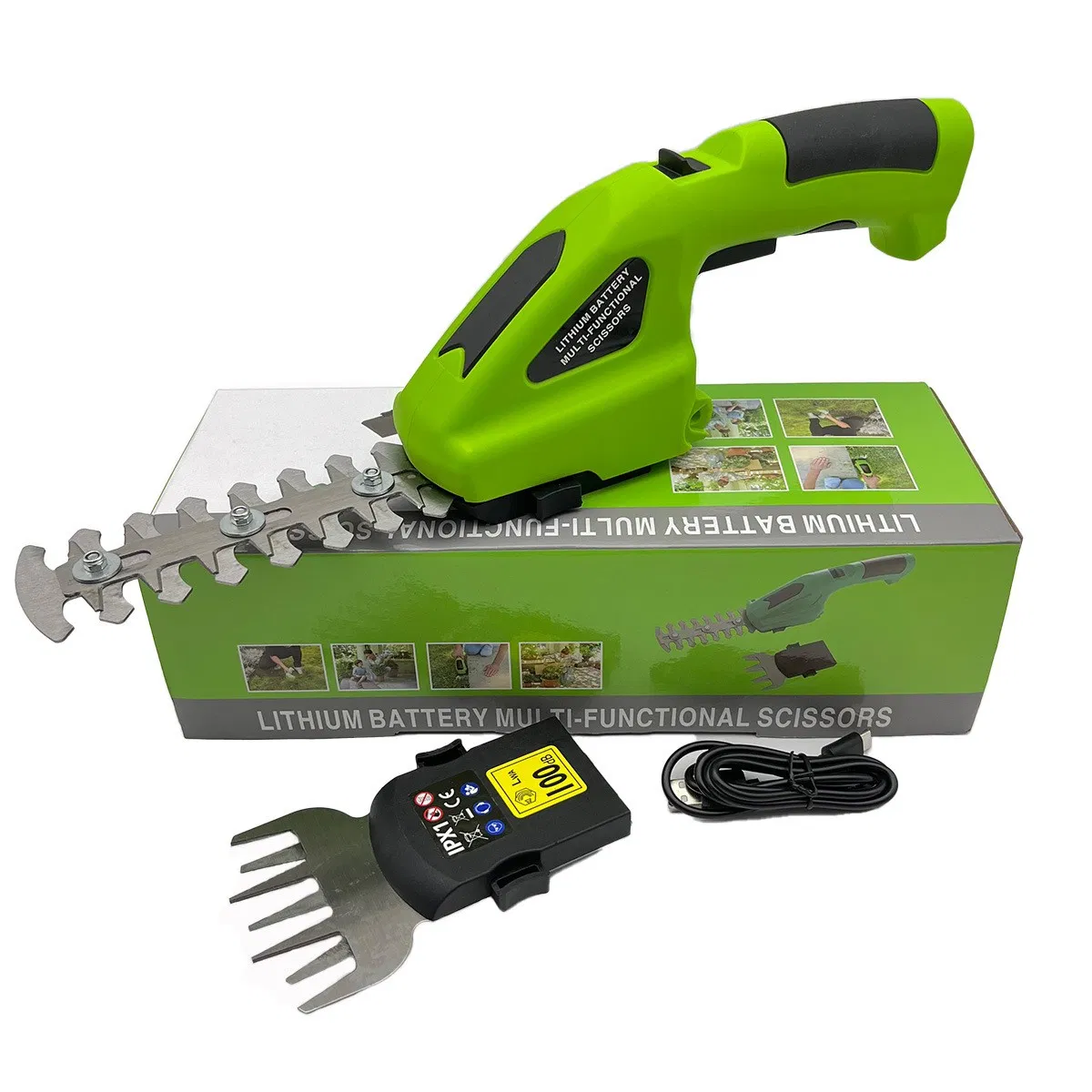 7.2V 1800mAh Cordless Electric Garden Hedge and Grass Trimmer Rechargeable Tool