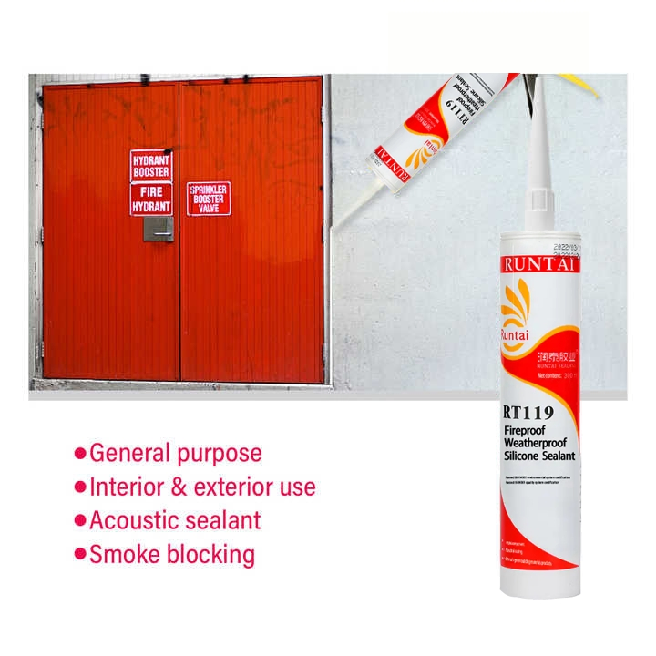 Premium Fireproof Silicone Sealant for Antibacterial Glass Use