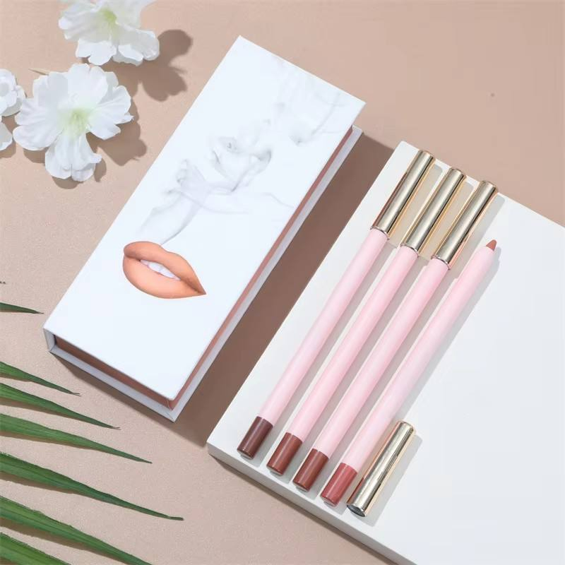 Vegan Non-Fading Long Lasting Private Label Lipliner Nude Matte Waterproof Lip Liner Custom Logo