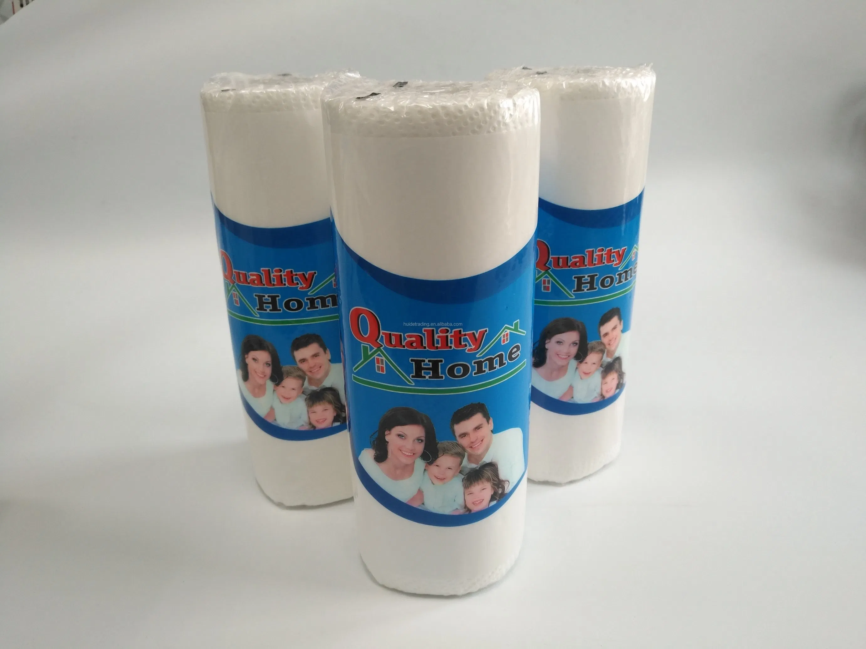 FSC Certified Plastic-Free White/Natural Color Bamboo Kitchen Paper Towel Roll