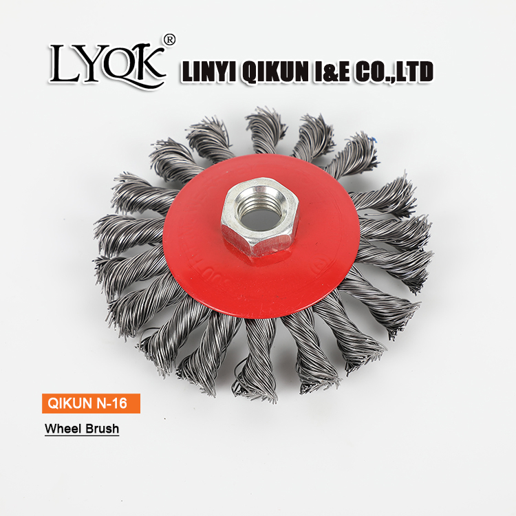 N-12 Carbon Steel Wire Knotted Wheel Brush