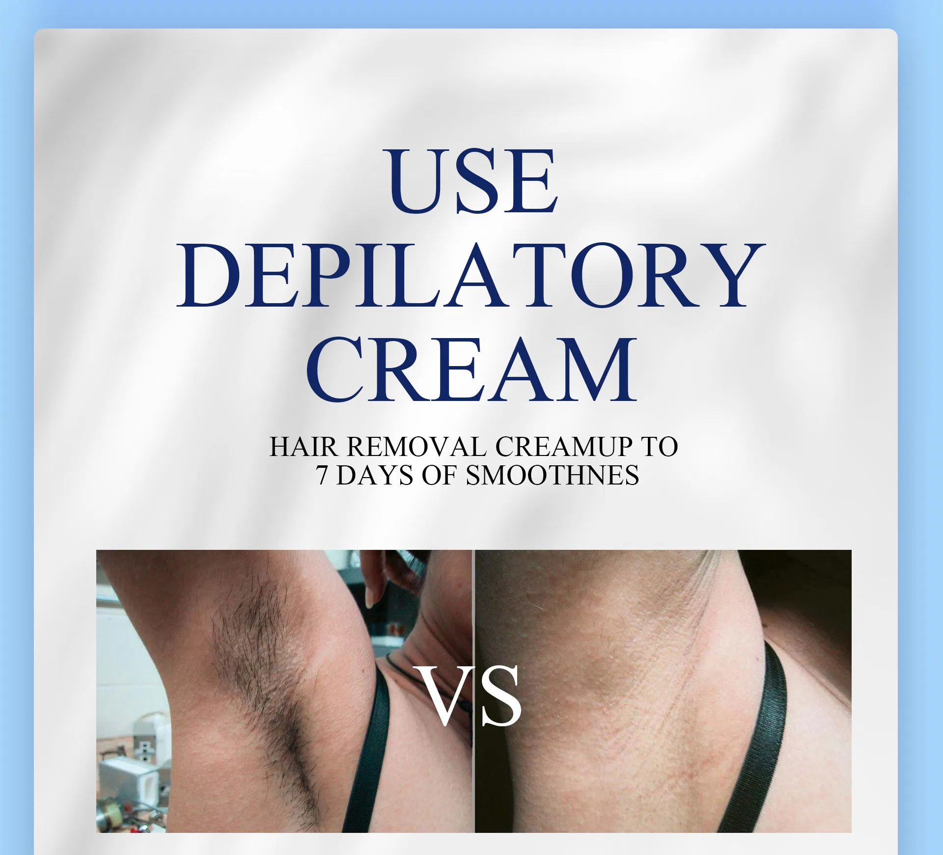 Professional 2 Minute Cream for All Skin Types with Shea Butter Full Bikini & Pubic Hair Removal Dermatologically Tested