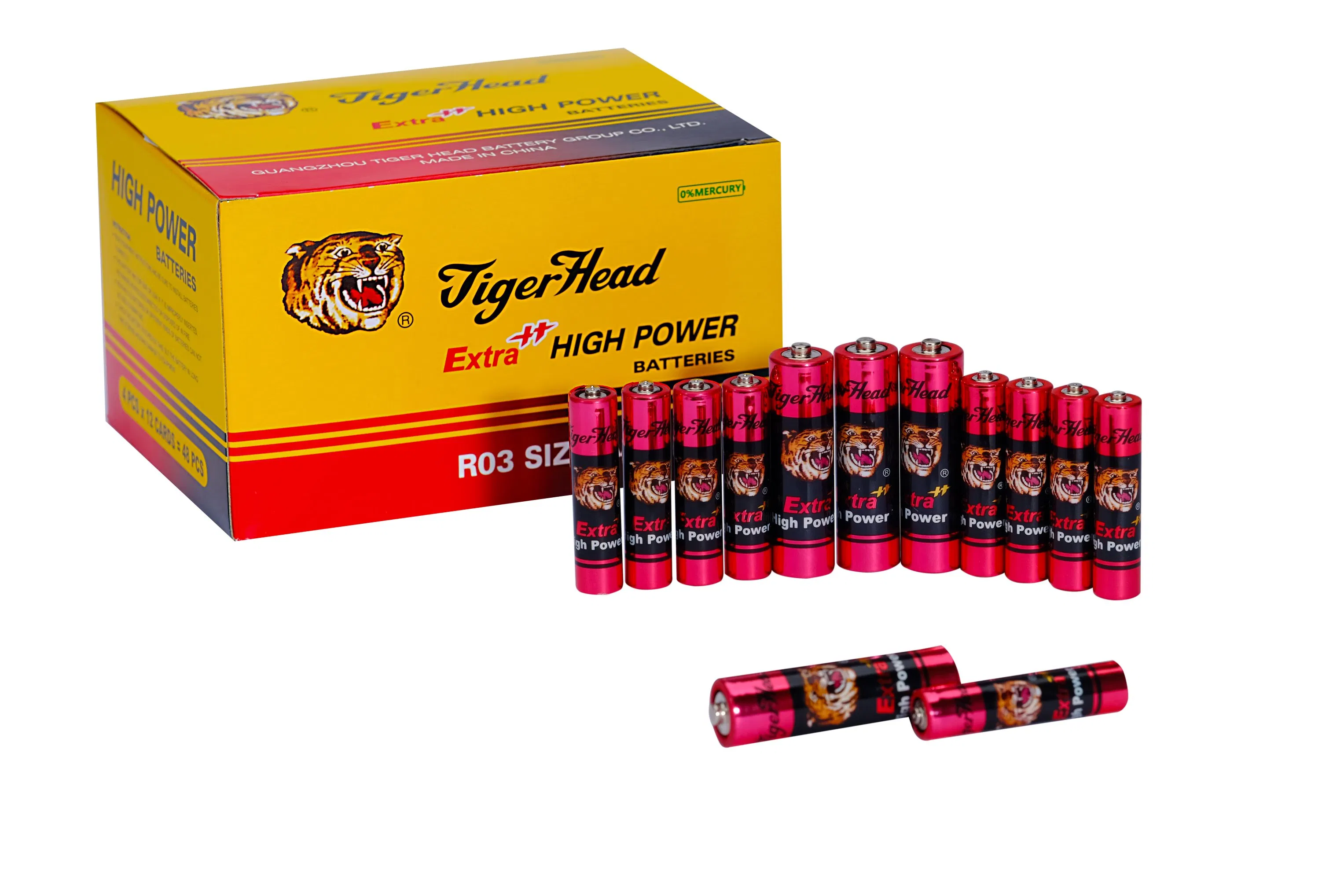 Zinc Carbon AAA Non-Rechargeable and Mercury Cadmium Free Dry Battery/Wholesale1.5V Battery