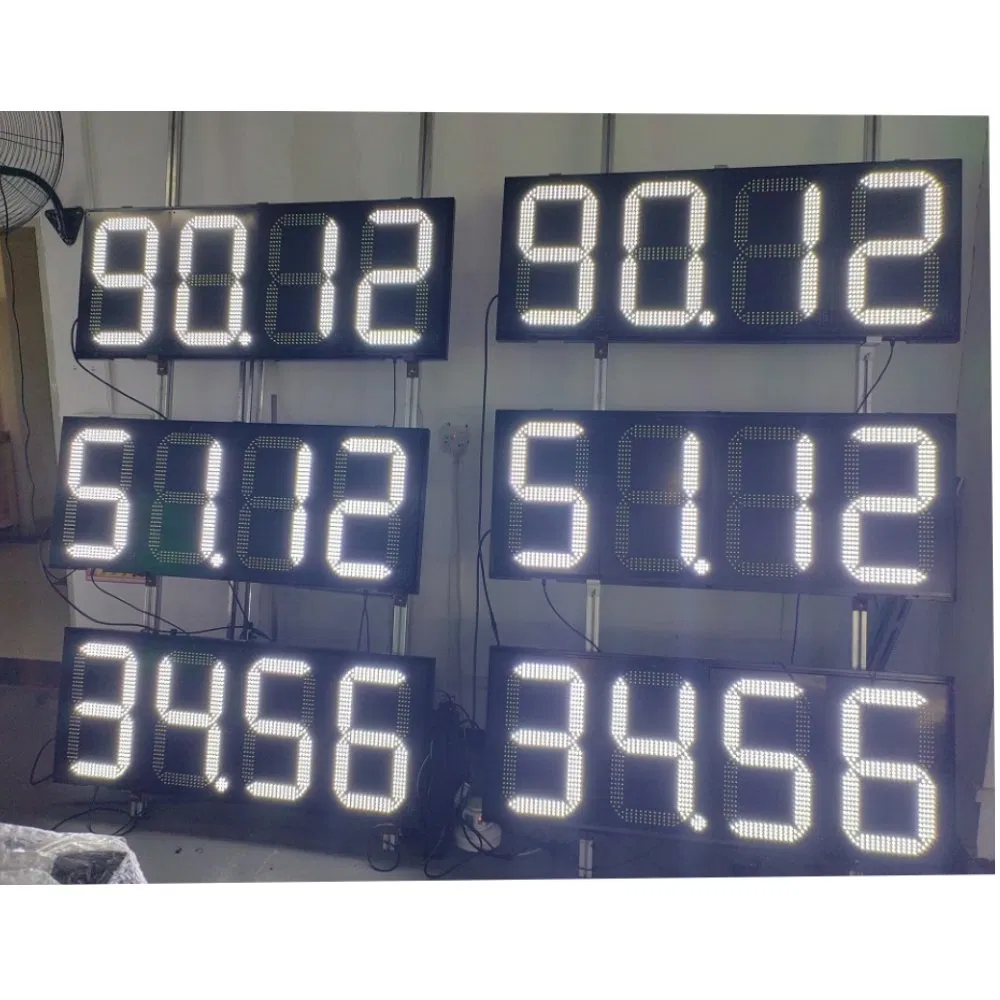 Large 7 Segment LED Display18 Inch 88.88 LED Disay Pemex Gasoline Station Price Board