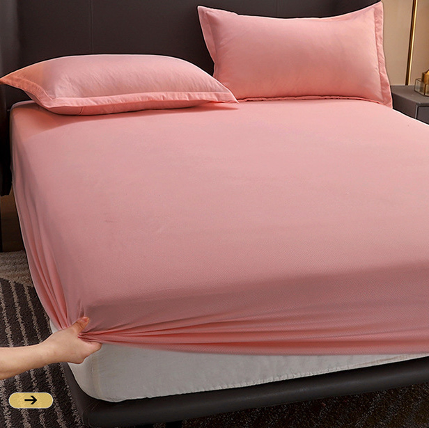 Pure Cotton Bed Hat Single Mattress Protector Dust Sheet Bed Cover Mattress Cover Hotel Wholesale