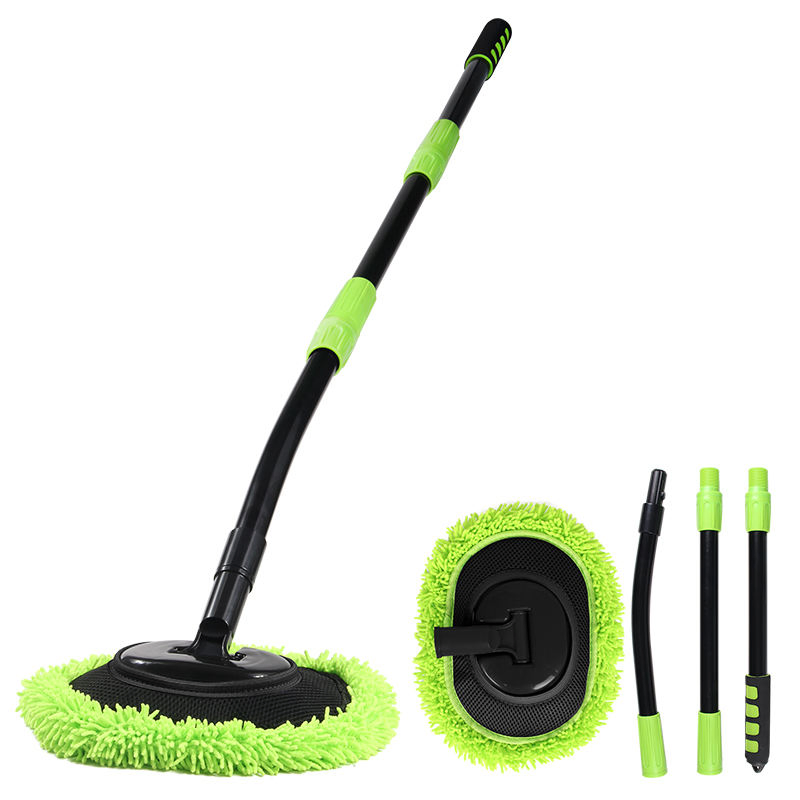Bent Pole Cleaning Mop Detachable Chenille Cleaning for Household Summer Sets