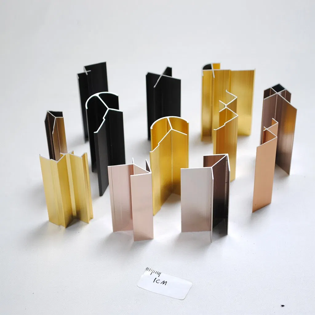 Wall Aluminum Profile Decoration T Shaped Edge Trim Decorative Aluminum Corner Tile Trim