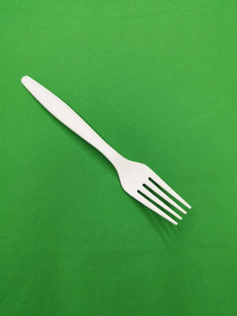 17.6cm Biodegradable Single Use White Cornstarch Forks