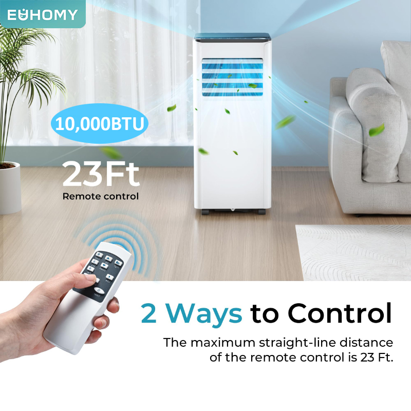 Портативный кондиционер с осушителем Euhomy 10000 BTU