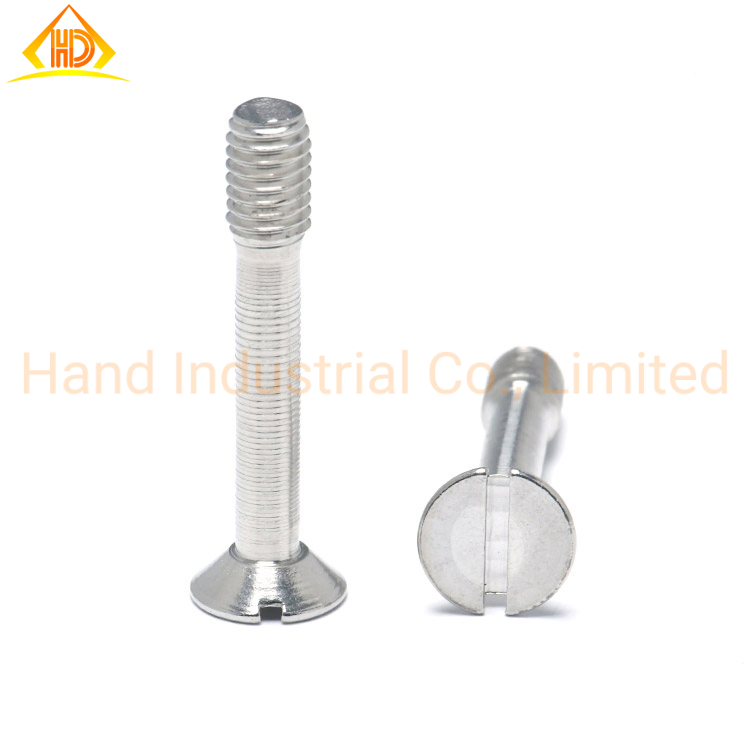 Винт стопорный потайной шлицевой из нержавеющей стали