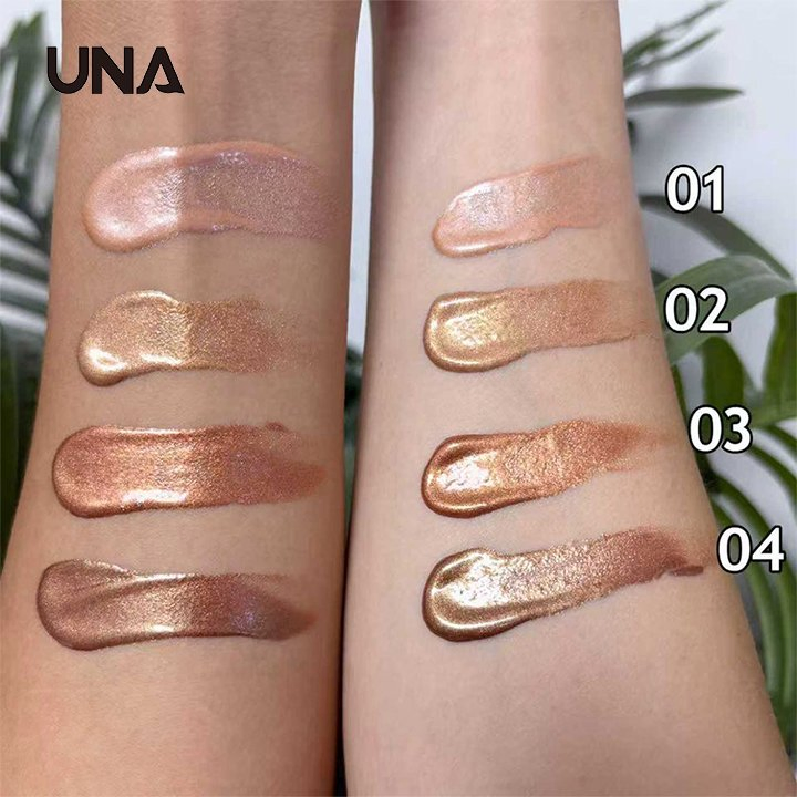 OEM Cosmetic Cream Bronzing Drops Highlighter Makeup for Skin Glow Custom Logo Vegan Face and Body Shimmer