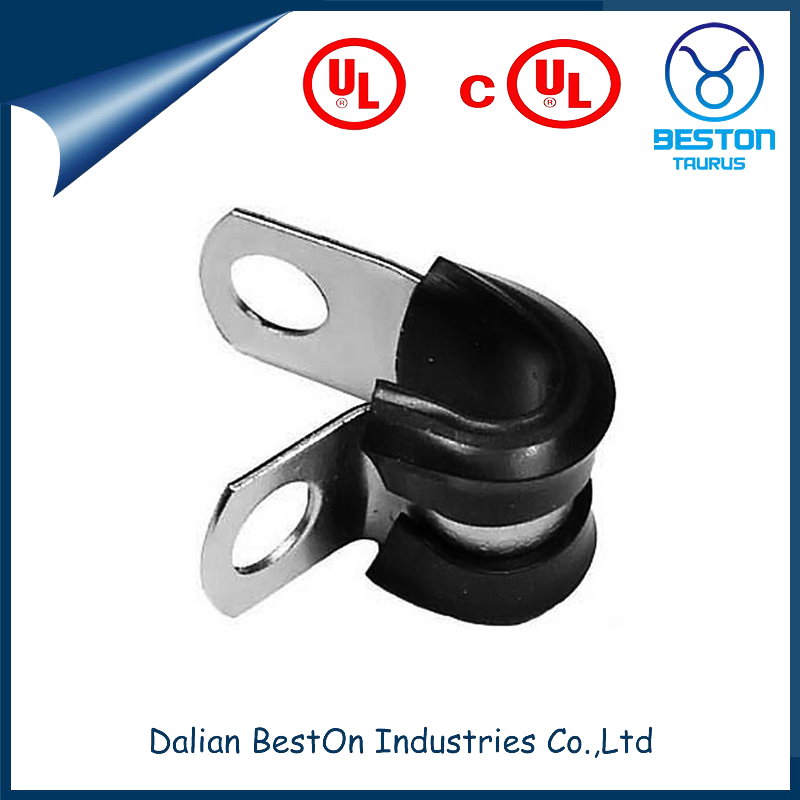 Dalian Beston China Heat Insulation Galvanized EMT Conduit Steel Strut Clamps Manufacturer Wholesale Electro-Galvanized Preservative Conduit Cushion Pipe Clamp