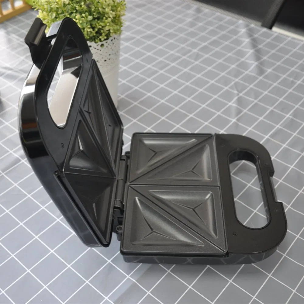 Custom Logo Electric Nonstick Plate Sandwich Maker 2 Slice Breakfast Maker