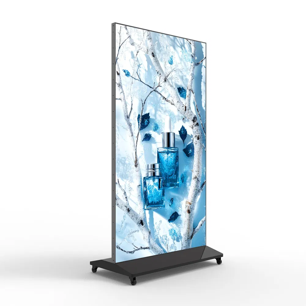 75-Inch Vertical Narrow-Bezel Full-Display Advertising Machine, Indoor High-Definition, with Both Offline and Online Versions