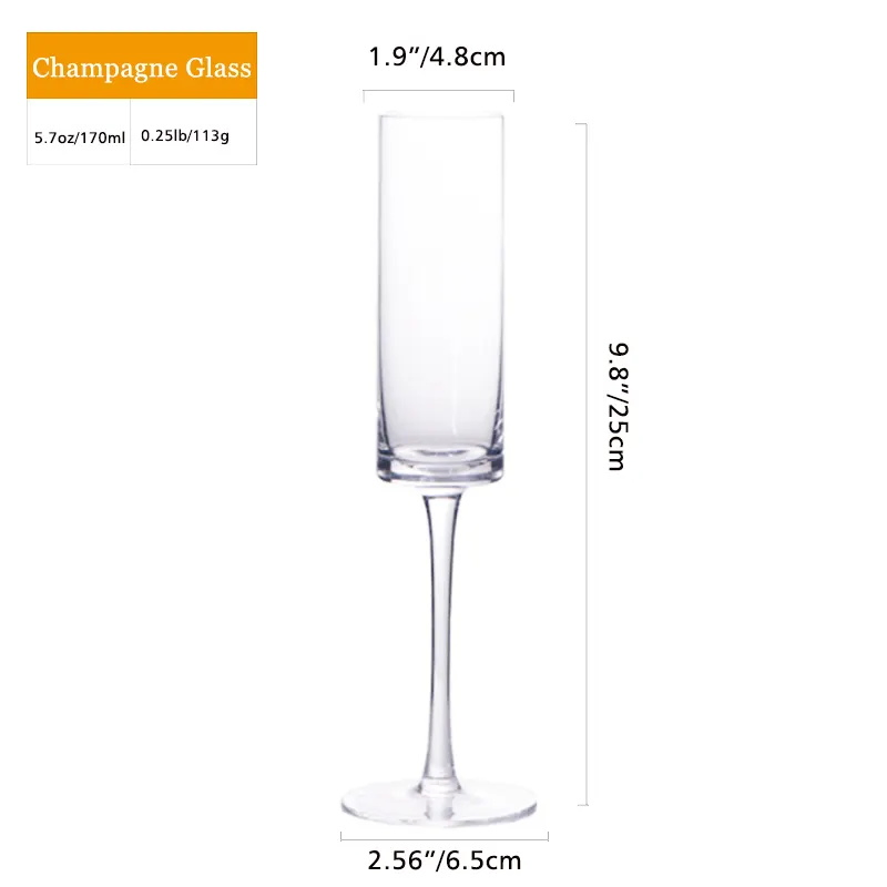 180ml 320ml 450ml Lead Free Crystal Wine Glasses Drinkware Champagne Glass Cup Goblets
