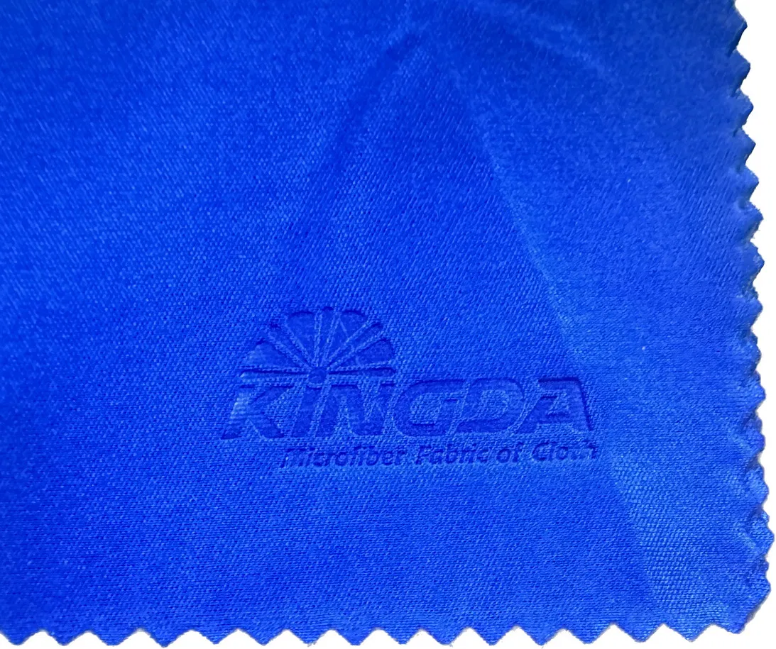 Custom Embossing Zigzag Microfiber Suede Lens Cleaning Cloth with Logo Embossed Eyeglass Glasses Cleaning Cloths