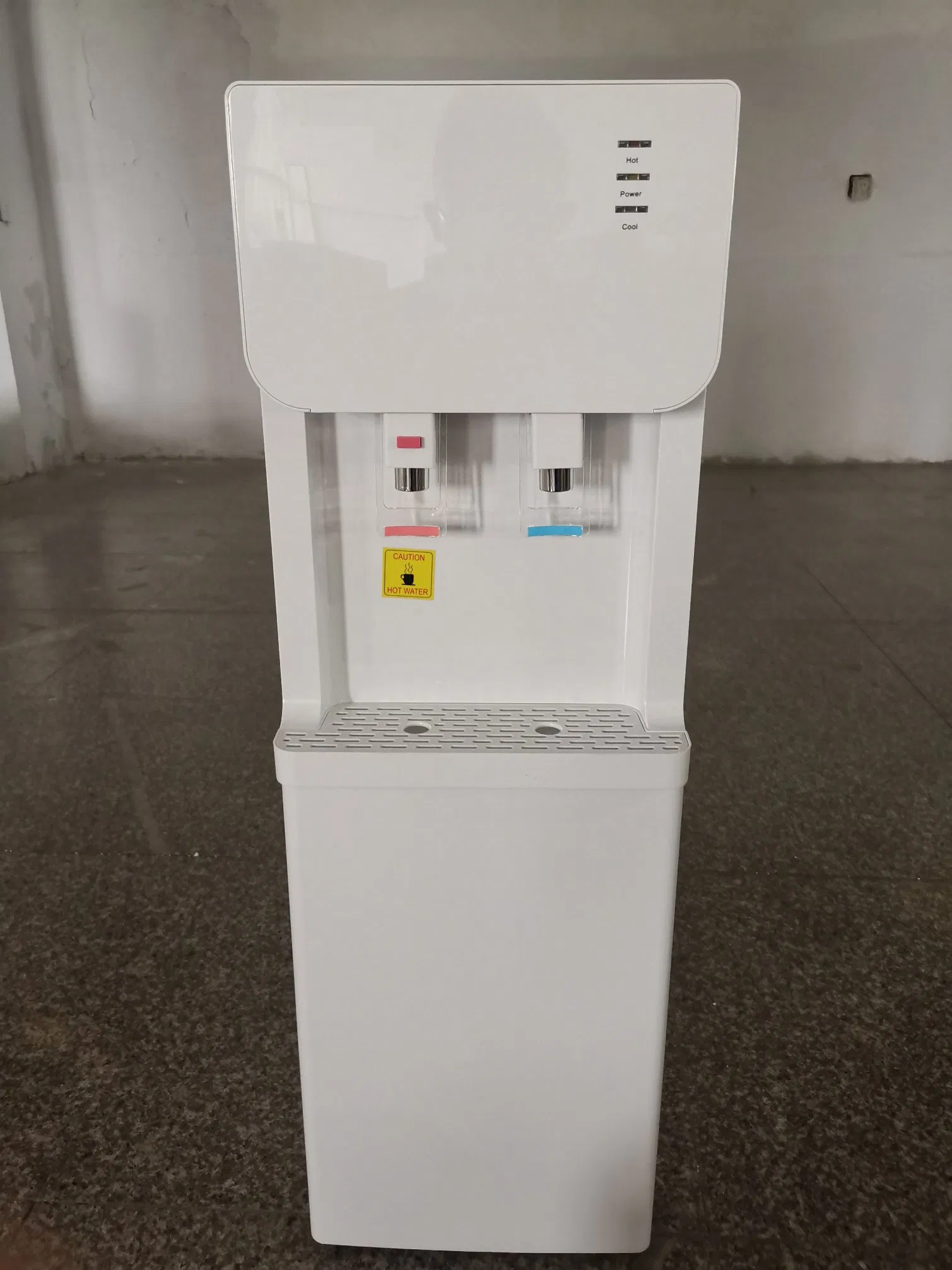 Vertical Hot and Cold Water Cooler Dispenser with Electronic / Compressor Cooling (V828)