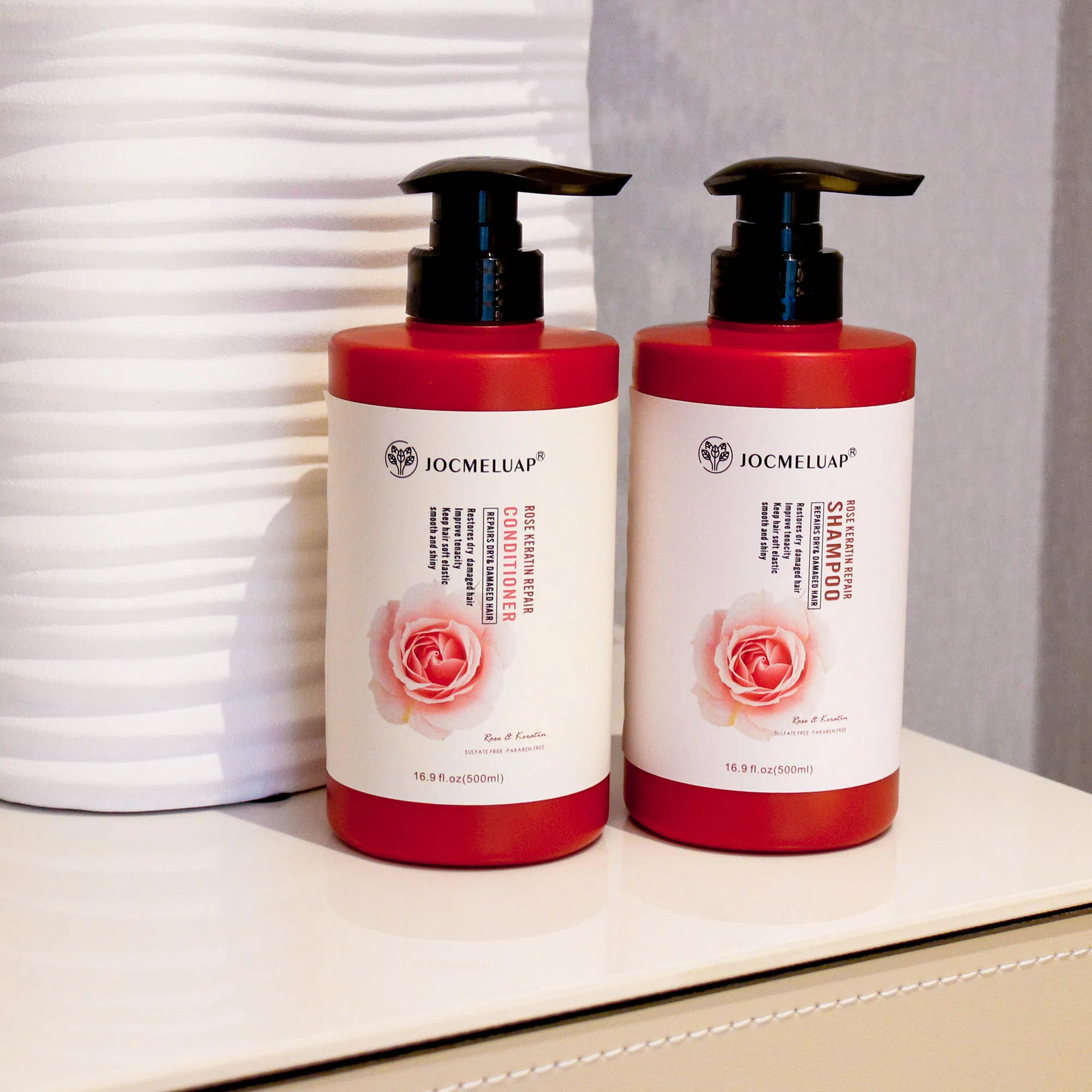 Natural Repairing Nourishing Hair Shampoo Conditioner Natural Keratin Hair Conditioner Shampoo Set