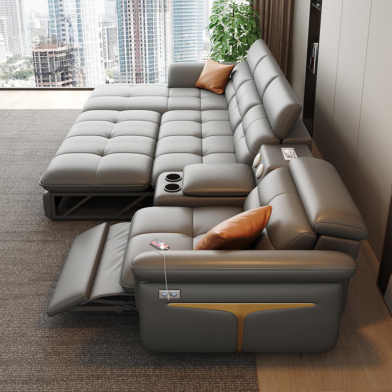 Диван кожаный раскладной с хранением набор для спальни